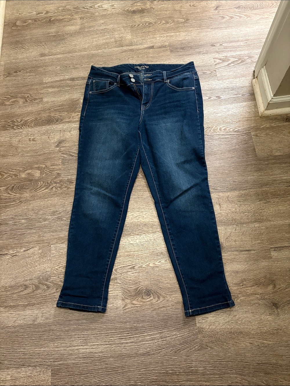 Maurices Dark Blue Skinny Jeans